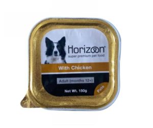 הוריזן שימורי מזון עוף לכלב 150 גרם