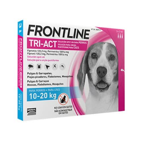 פרונטליין טרי אקט לכלב במשקל 10-20 ק"ג