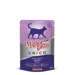 מיגליאור יוניקו מוס טלה לחתול 85 גרם