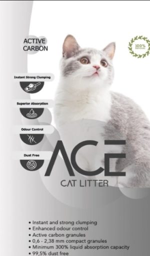 ACE cat litter ACTIVE CARBON