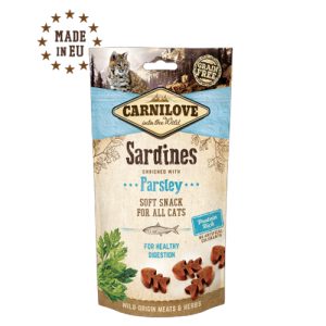 קרנילאב קראנץ חתול סרדין ופטרוזיליה 50 גרם