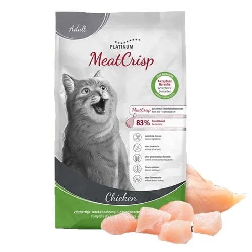 פלטינום MeatCrisp עוף מזון לחתול בוגר